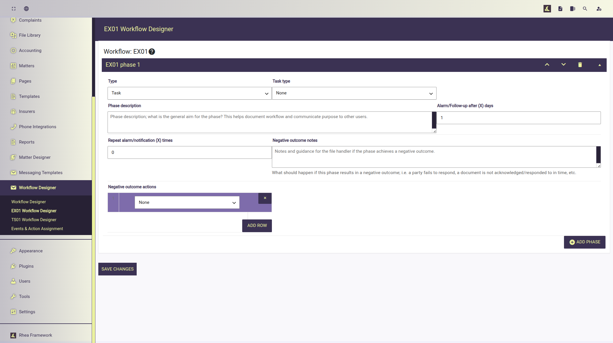 Workflow tasks widget example demonstrating overdue tasks